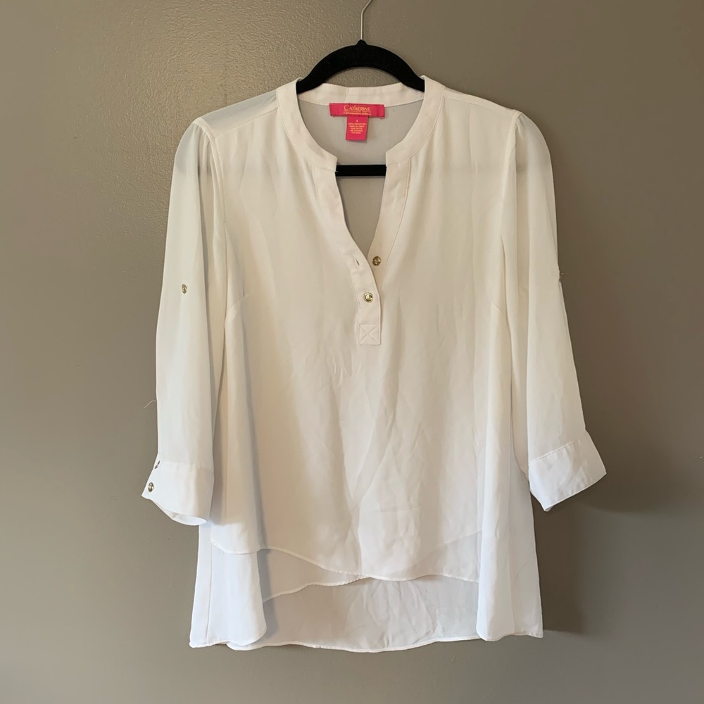 Catherine Malandrino White Blouse